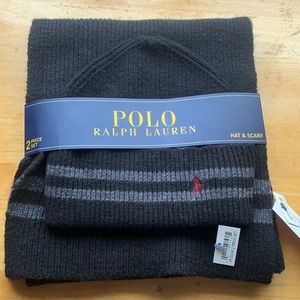 Men’s Polo Hat & Scarf Set
